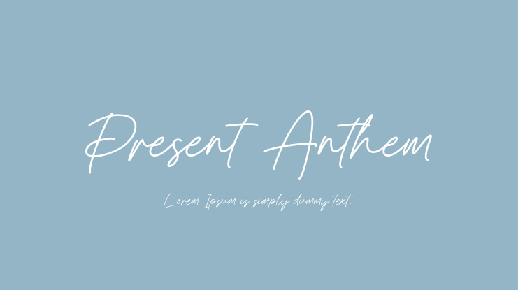 Present Anthem Font
