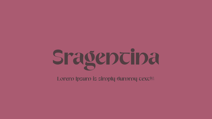 Sragentina Font