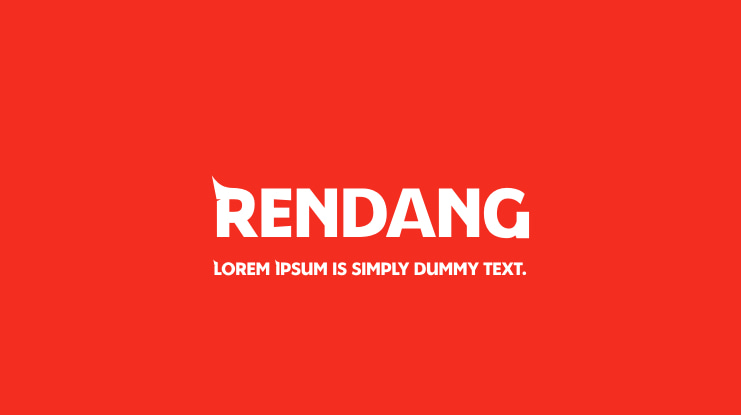 Rendang Font