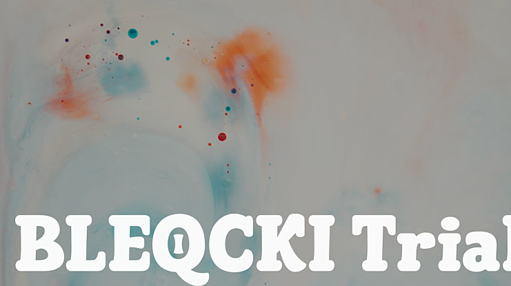 BLEQCKI Trial Font