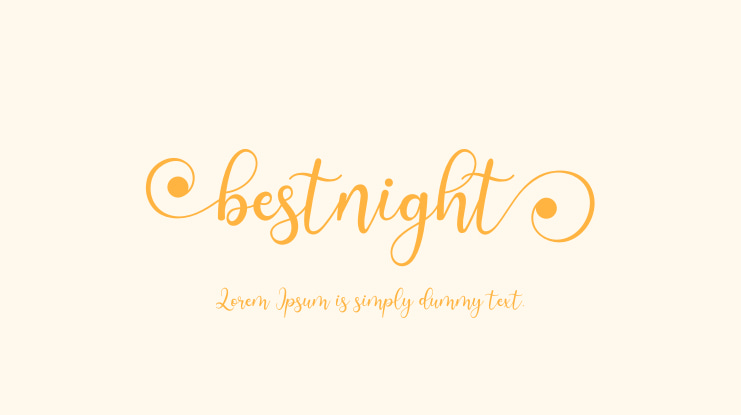 Bestnight Font
