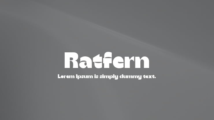Ratfern Font