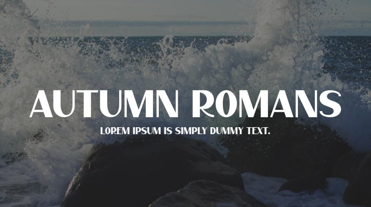Autumn Romans Font