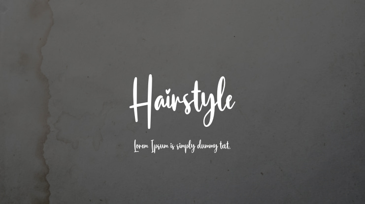 Hairstyle Font