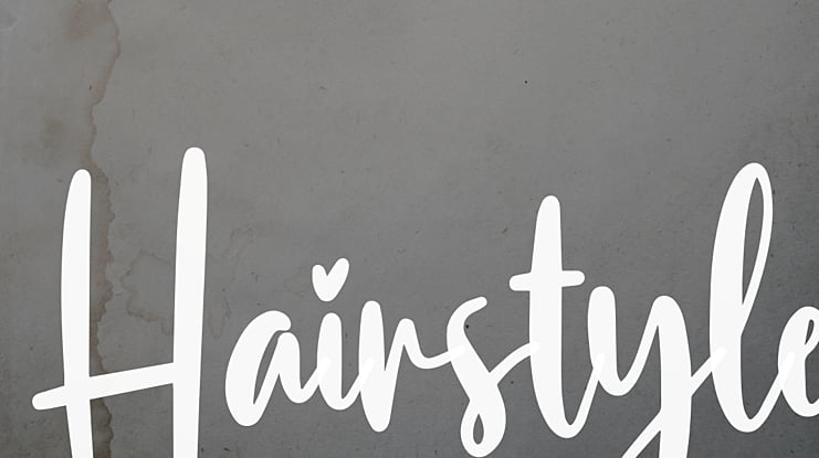 Hairstyle Font