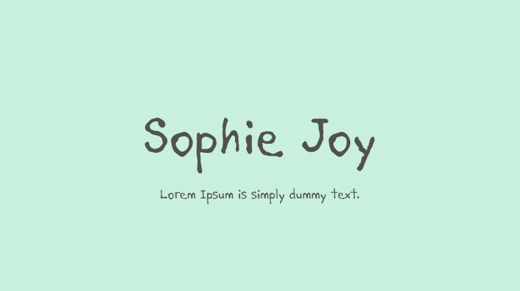 Sophie Joy Font
