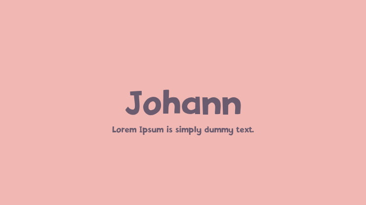 Johann Font Family