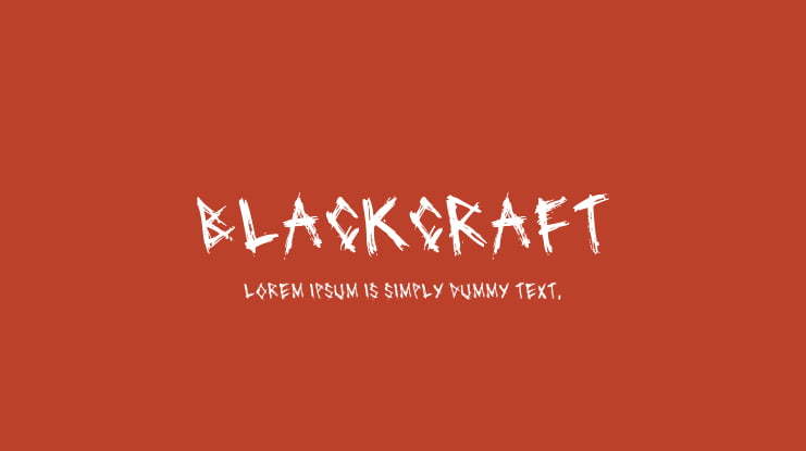 Blackcraft Font