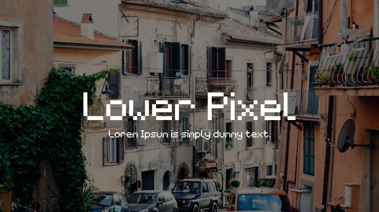 Lower Pixel Font