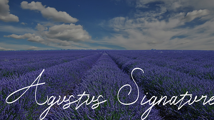 Agustus Signature Font