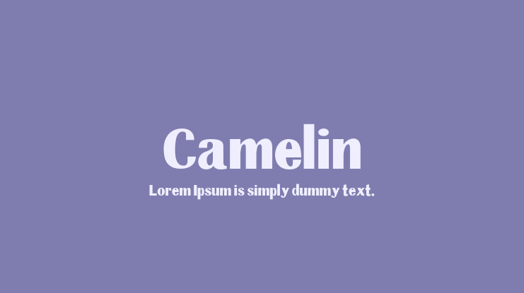 Camelin Font
