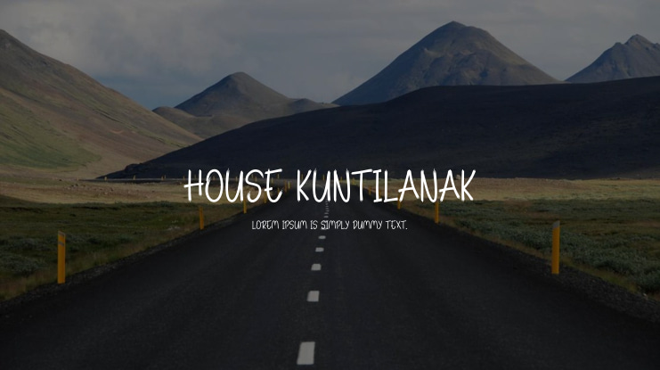 House Kuntilanak Font
