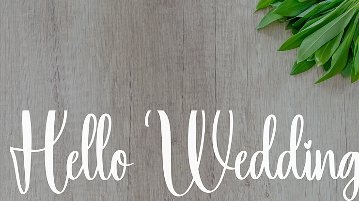 Hello Wedding Font
