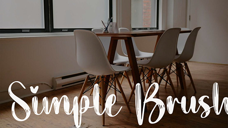 Simple Brush Font