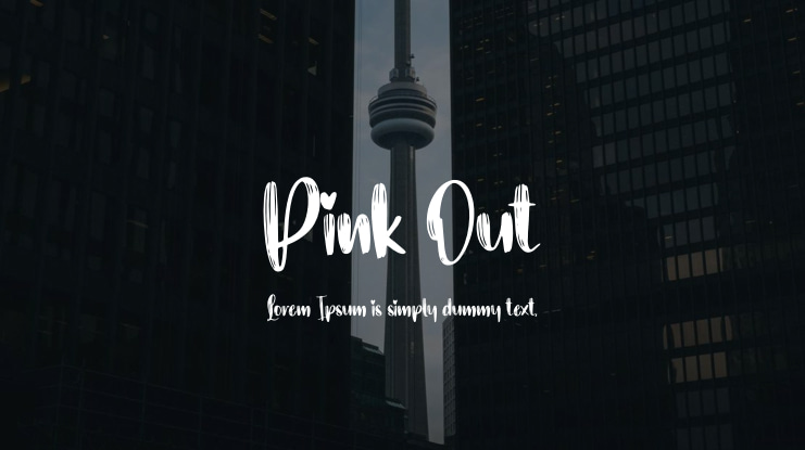 Pink Out Font
