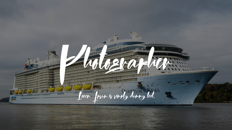 Photographer Font