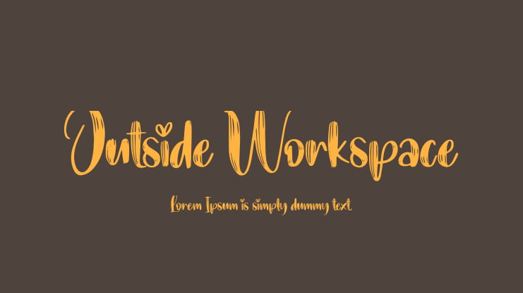 Outside Workspace Font