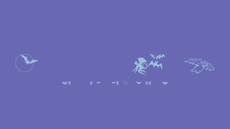 Bats Symbols Font