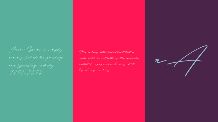 Signature Present Font