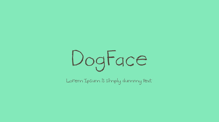 DogFace Font