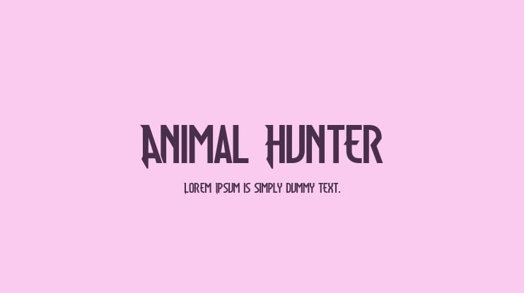 Animal Hunter Font
