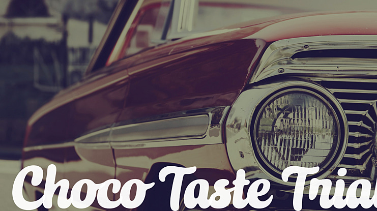Choco Taste Trial Font