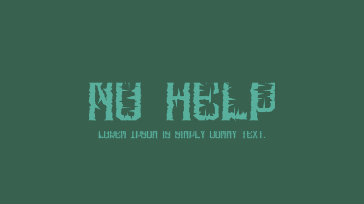 No Help Font