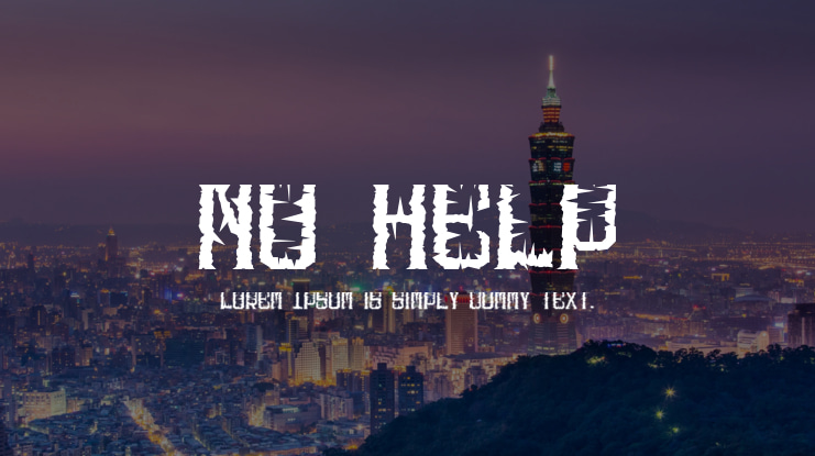 No Help Font