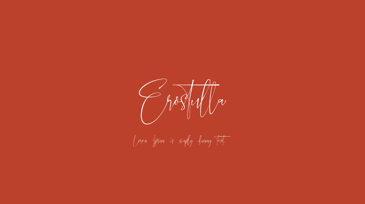 Erostulla Font