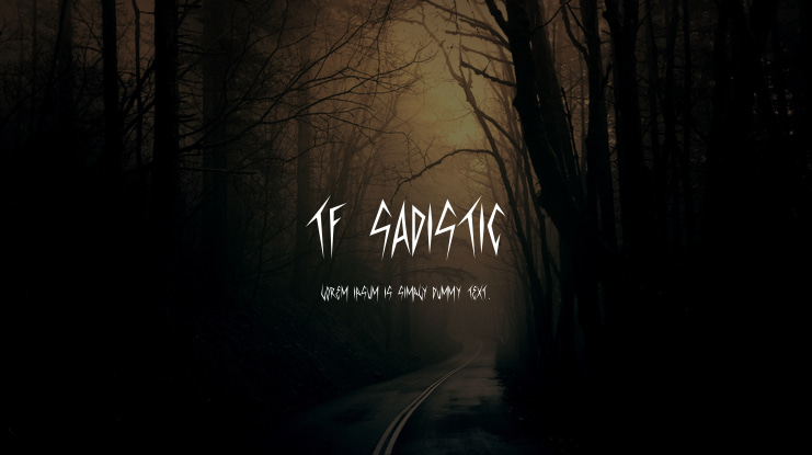 TF Sadistic Font