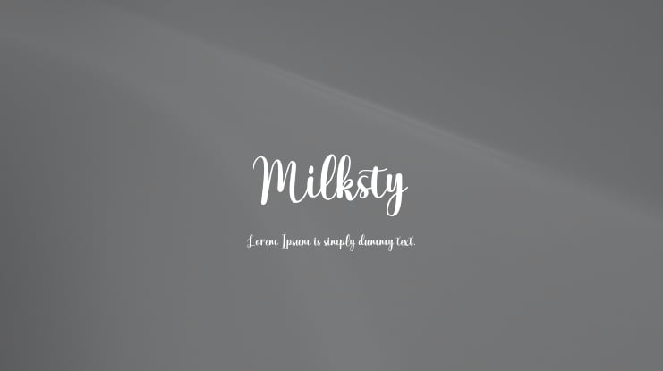 Milksty Font