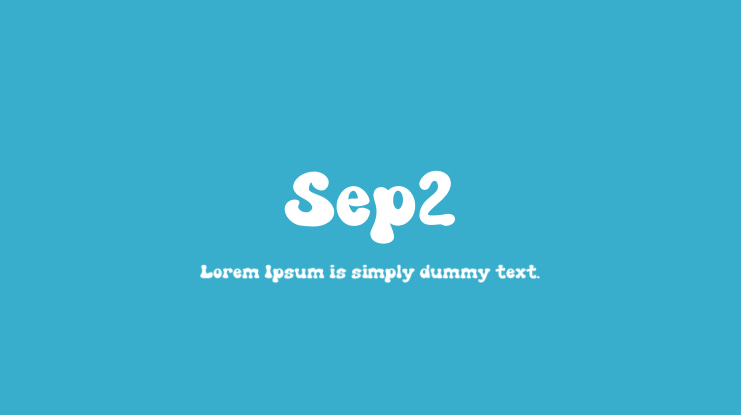 Sep2 Font