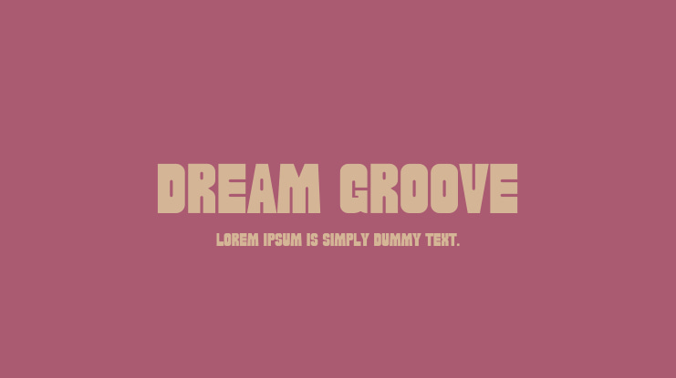 Dream Groove Font