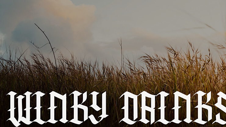 Winky Drinks Font