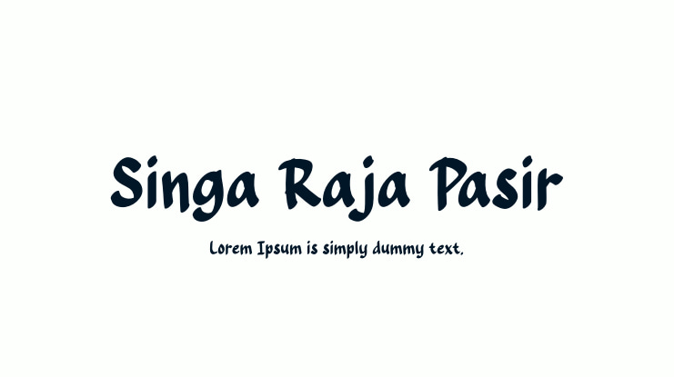 Singa Raja Pasir Font
