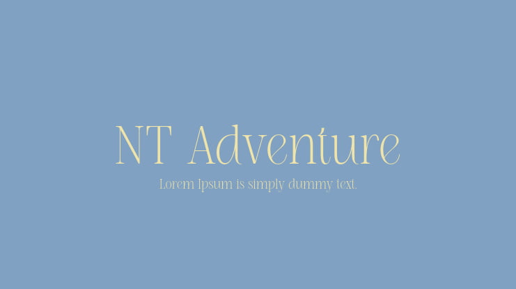 NT Adventure Font