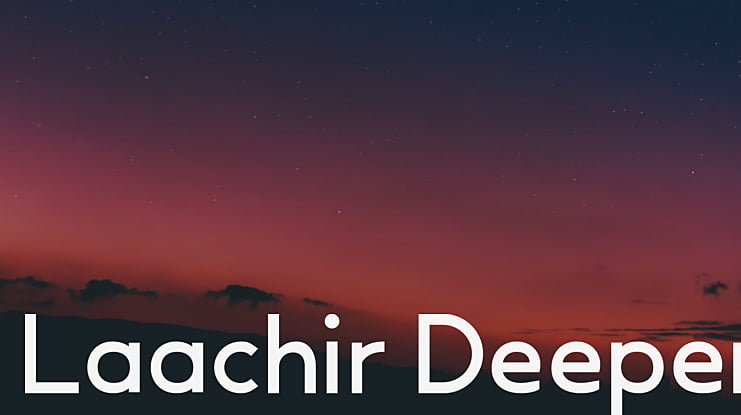 Laachir Deeper Font Family