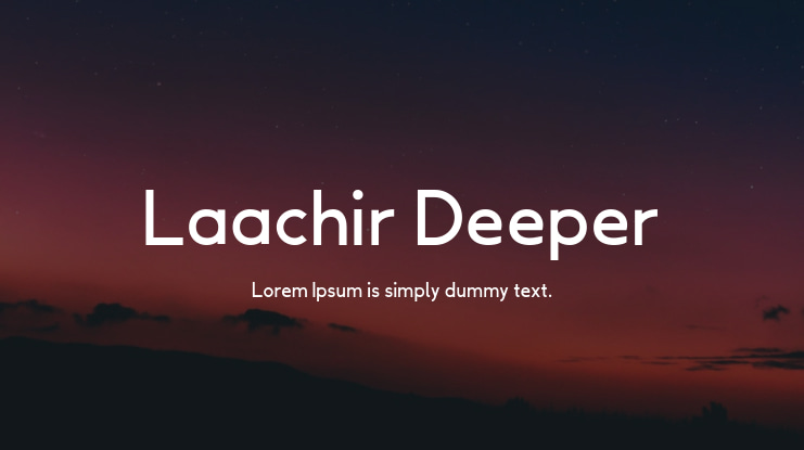 Laachir Deeper Font Family