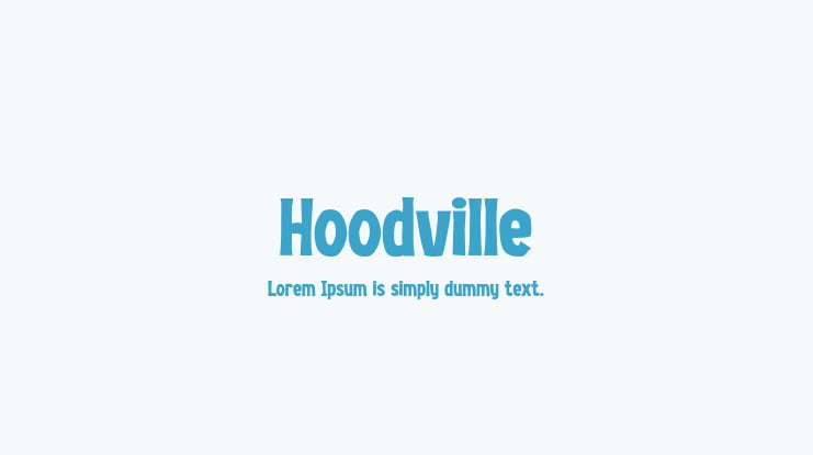 Hoodville Font