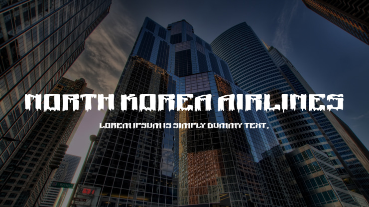 North Korea Airlines Font