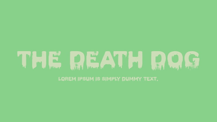 The Death Dog Font
