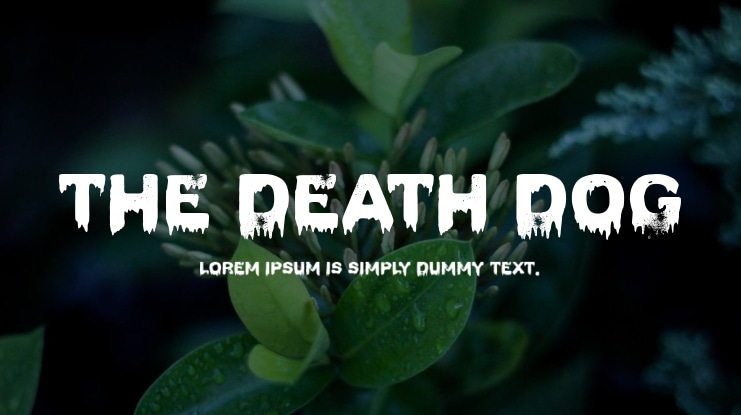 The Death Dog Font