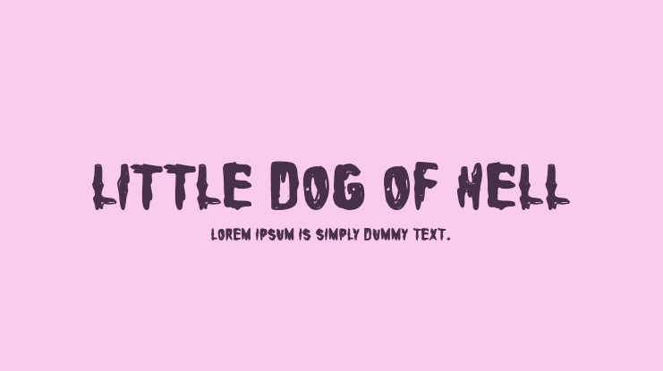 Little Dog of Hell Font