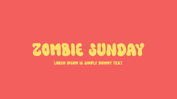 Zombie Sunday Font