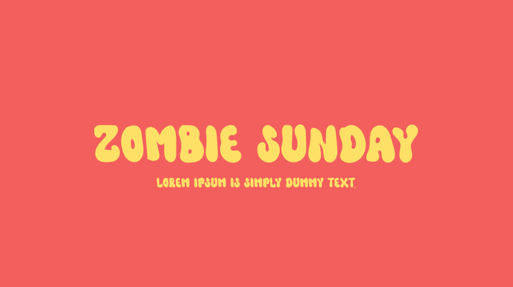 Zombie Sunday Font