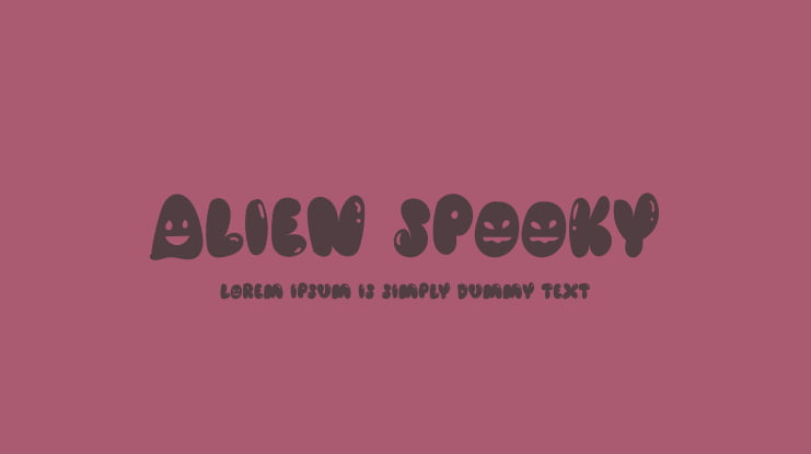 Alien Spooky Font