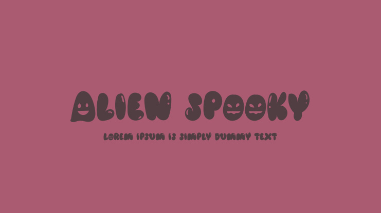 Alien Spooky Font