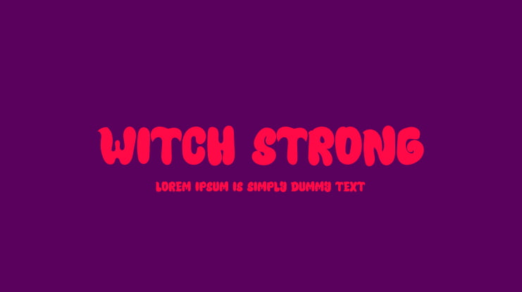 Witch Strong Font