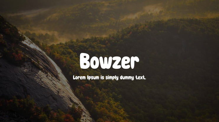 Bowzer Font