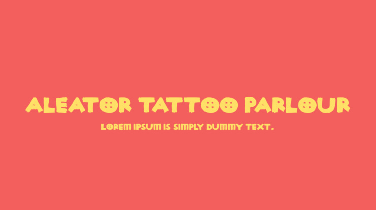 Aleator Tattoo Parlour Font